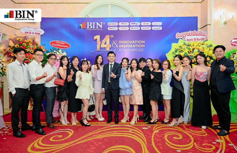 BIN Corporation Group organized team building 2023 and gala dinner program to celebrate the 14th anniversary of its establishment & development for all employees BIN Corporation Group organized team building 2023 and gala dinner program to celebrate the 14th anniversary of its establishment & development for all employees