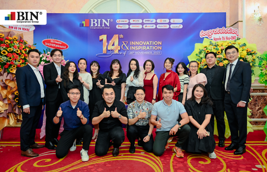 BIN Corporation Group organized team building 2023 and gala dinner program to celebrate the 14th anniversary of its establishment & development for all employees BIN Corporation Group organized team building 2023 and gala dinner program to celebrate the 14th anniversary of its establishment & development for all employees