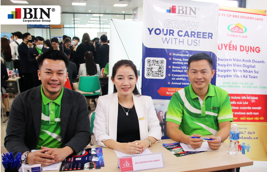 BIN Corporation Group participated in the Mock-Interview & Job Fair UEF 2022. BIN Corporation Group participated in the Mock-Interview & Job Fair UEF 2022.